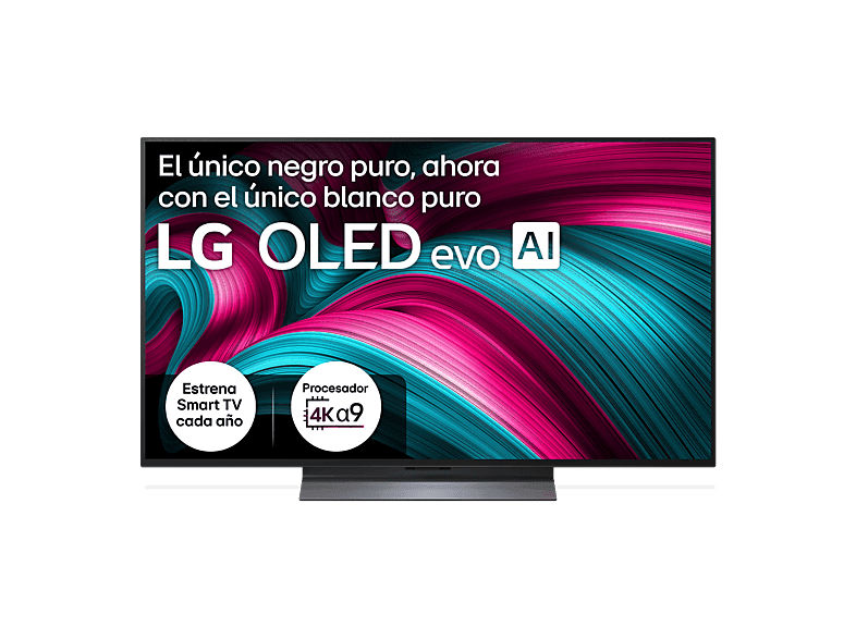 TV OLED 65" - LG OLED65C55LA, OLED 4K, Procesador Inteligente α9 AI Processor 4K Gen8, Smart TV, DVB-T2 (H.265), Negro