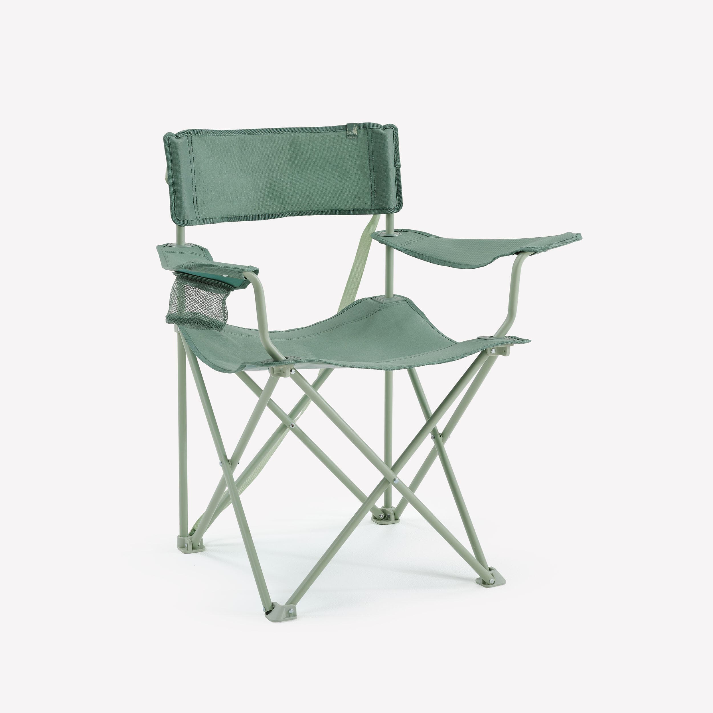 Silla plegable de camping con reposabrazos Quechua Basic