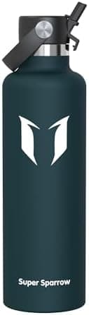 Super Sparrow Botella Agua Acero Inoxidable - Botella Termica - 350ml, 500ml, 750ml, 1L, 1.2L - Termo Sin BPA, Botella Agua Niños, para Deporte, Viaje, Escuela, Exterior, Oficina, Hogar