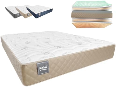 Don Descanso - Colchón 140x200 Viscoelástico Mulhacen DualSense, Altura 26cm. Multicapa con Núcleo GravityFoam, Firmeza Alta, Doble Cara Invierno/Verano, Transpirable. Fabricado en España, Beig