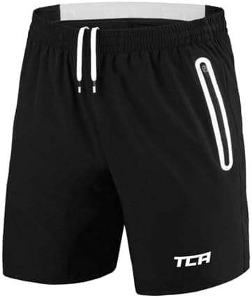 TCA Pantalones Cortos Hombre Deporte con Bolsillos de Cremallera - Pantalon Corto Deportivo Hombre Tecnología Elite Tech - Running Shorts Men Gym Correr Padel