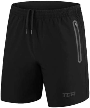 TCA Pantalones Cortos Hombre Deporte con Bolsillos de Cremallera - Pantalon Corto Deportivo Hombre Tecnología Elite Tech - Running Shorts Men Gym Correr Padel
