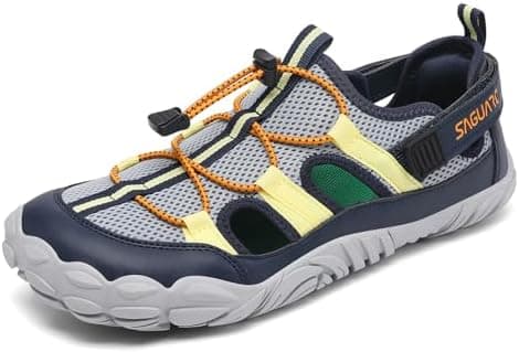 SAGUARO Unisex Sandalias Barefoot Verano con Puntera Ancha para Senderismo y Uso Diario, Talla 36-48