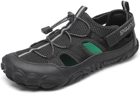SAGUARO Unisex Sandalias Barefoot Verano con Puntera Ancha para Senderismo y Uso Diario, Talla 36-48