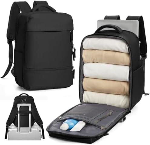 SZLX Mochila Viaje Cabina Avion 40x30x20 Mujer Ryanair Equipaje de Mano 40x30x20 Vueling Wizzair Mochila Bolsas de Viaje Easyjet para Portatil 14 pulgadas Hombre con compartimento zapatos