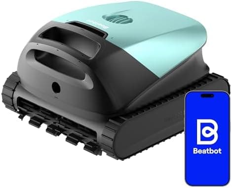 Beatbot (2026 Nuevo) Sora 10 Robot Piscina limpiafondos y Paredes, Plataformas y línea de flotación, 25700 LPH, Estacionamiento línea flotación, 5l residuos,App,Piscinas enterradas/elevadas,Mint