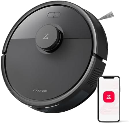 roborock Q7 L5 Robot Aspirador y Mopa Doble Sistema Antienredos, Succión HyperForce de 8,000 Pa, Navegación Precisa, Rendimiento de Nivel Básico, Dueños de Mascotas, Negro