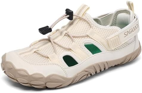 SAGUARO Unisex Sandalias Barefoot Verano con Puntera Ancha para Senderismo y Uso Diario, Talla 36-48