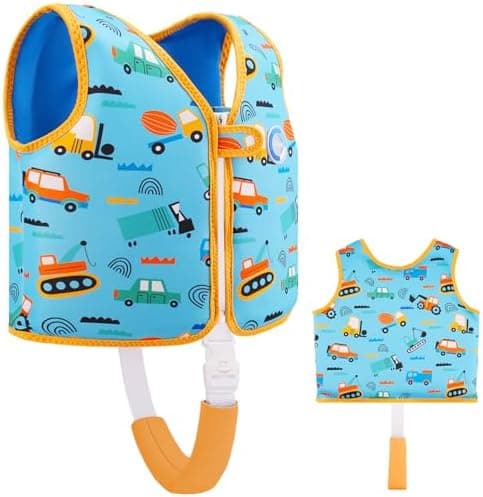 Chaleco de natación OSHYLE para niños pequeños, Chaleco Flotante con Correa de Seguridad, Ayuda a la flotabilidad
