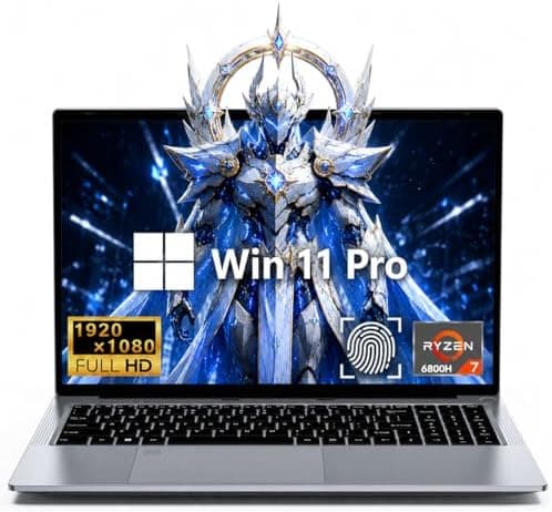 FUNYET 2026 Ordenador Portátil 15,6 Pulgadas CPU R7-6800H(hasta 4,7GHz)Gaming Laptop 32GB LPDDR5 1TB SSD Win11 Notebook con IPS 1920×1080, 5000mAh Batería, USB3.0, WiFi5, HDMI y Teclado Retroiluminado