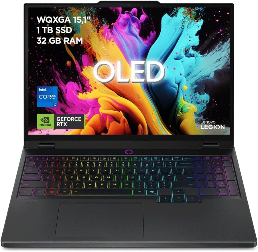 Lenovo Legion 5 Gen 10 Portátil Gaming 15" OLED, Intel Core i7, RTX 4060, 16GB RAM
