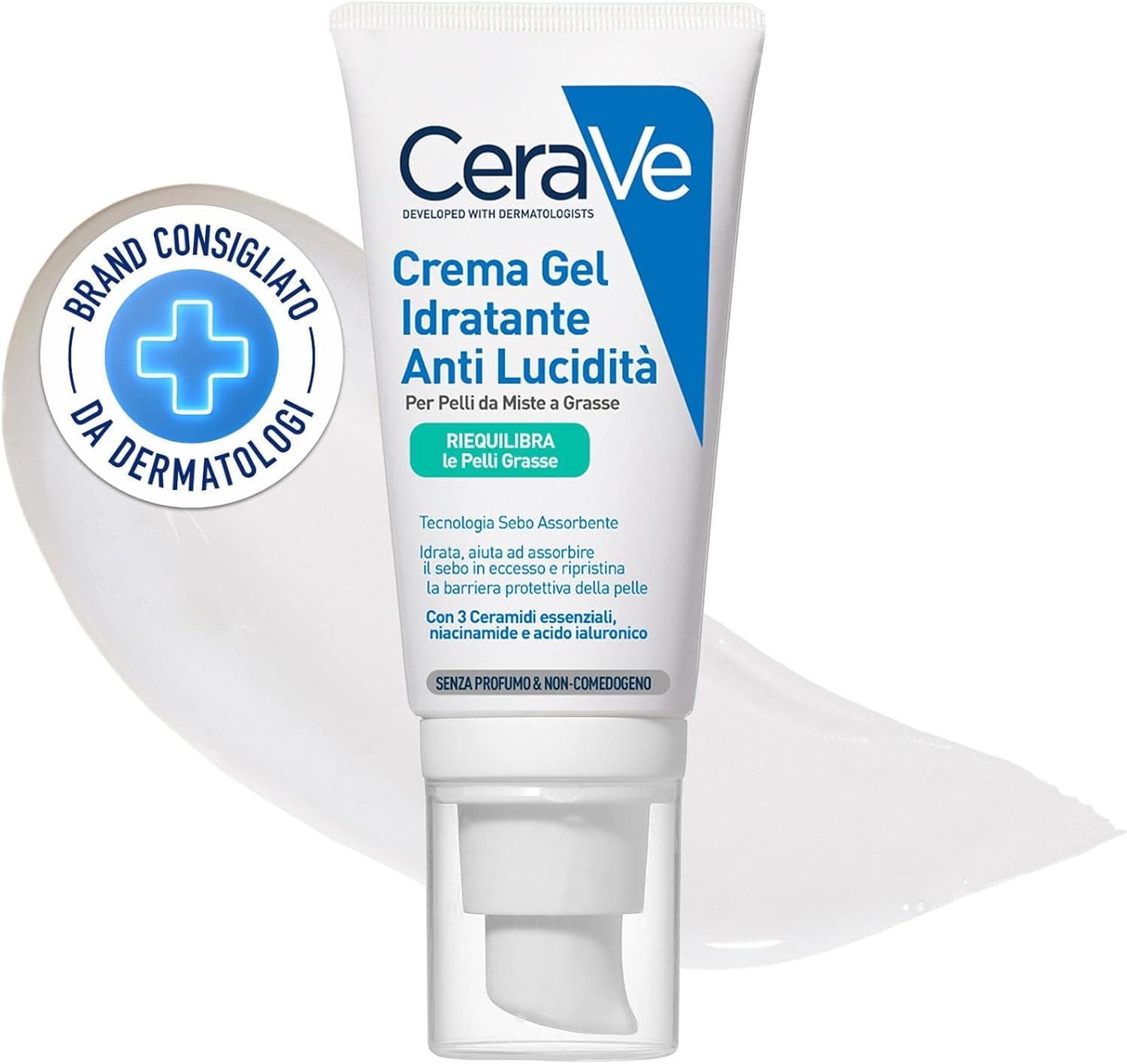 CeraVe Gel-Crema Hidratante Oil Control — Para Piel Mixta a Grasa con Ceramidas