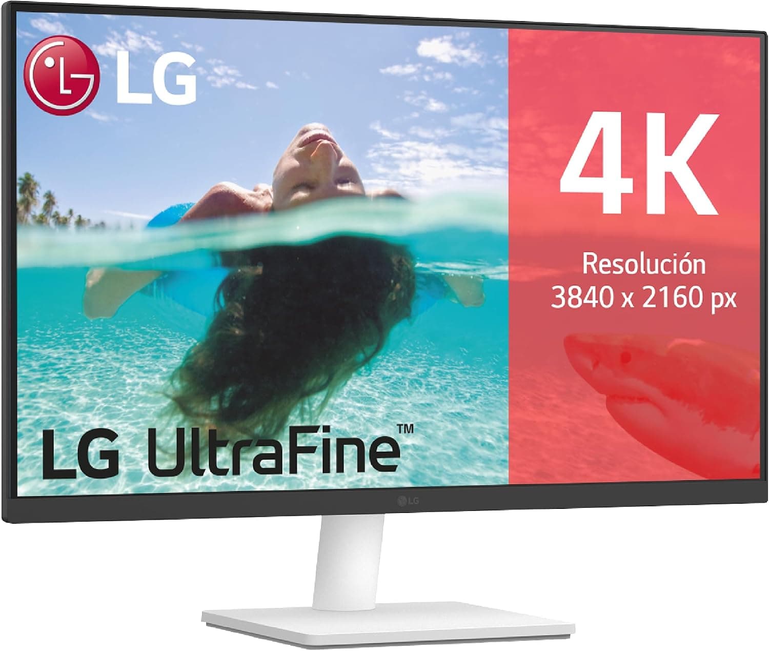 LG 27US500-W Monitor 4K UltraHD 27" IPS, HDR10, USB-C, Ideal para Mac y Trabajo