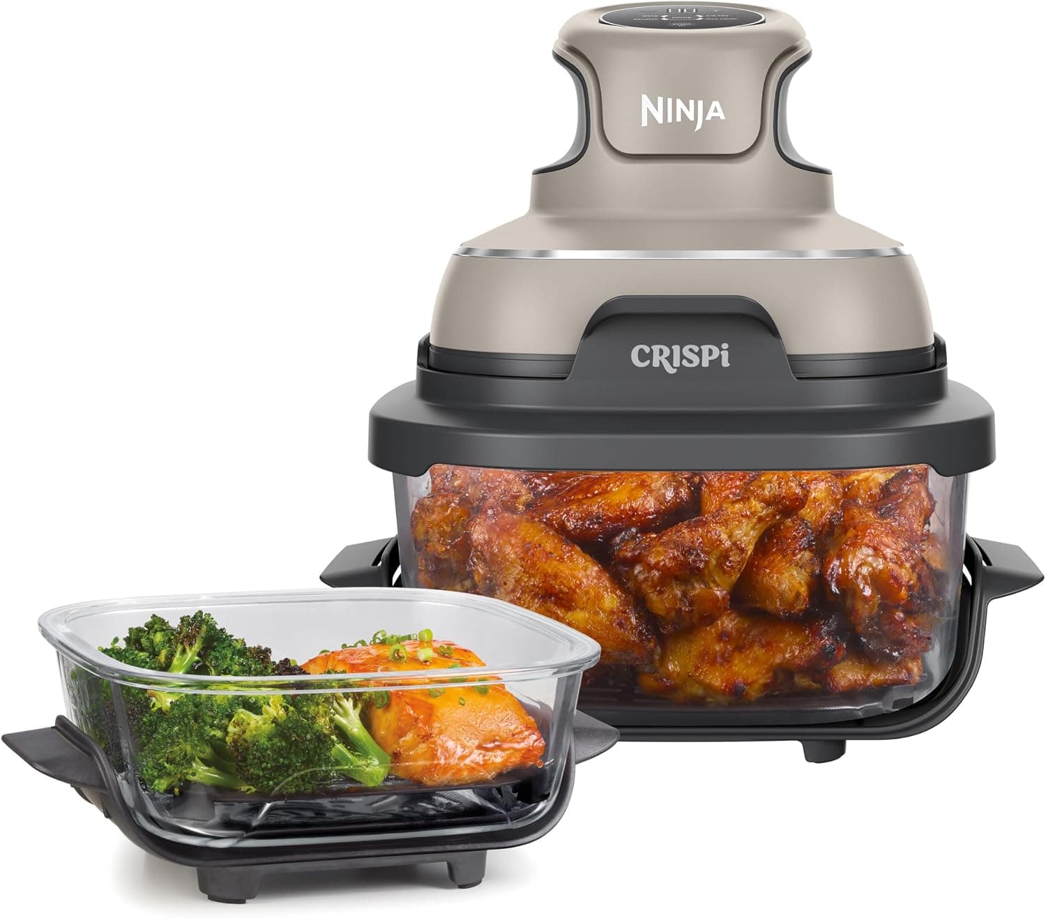 Ninja CRISPi Freidora de Aire Portátil 3,8L — 4 en 1, Freír, Asar, Hornear y Grill