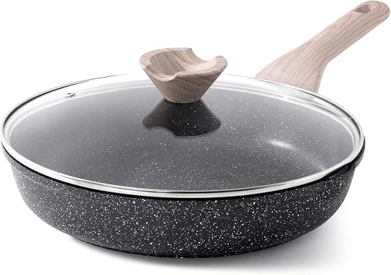 Kordisen Sartén Antiadherente Inducción con Tapa 28 cm, Saludable y No Tóxica, Sin PFOA