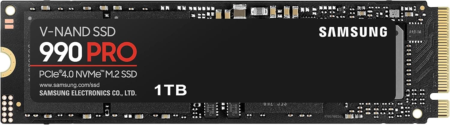 Samsung 990 Pro 1TB NVMe SSD PCIe 4.0 — hasta 7.450 MB/s