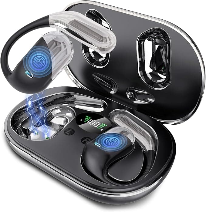 Paekole Auriculares Traductor en Tiempo Real con IA, Traductor Instantáneo de Voz 198 Idiomas, Auriculares Traductores Inalámbricos Abiertos 3 en 1, Bluetooth 6.1, 60H Batería para Reuniones y Viajes