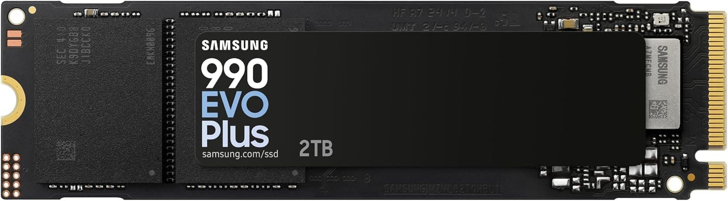 Samsung 990 EVO Plus 2TB NVMe SSD PCIe 4.0/5.0 — hasta 7.250 MB/s