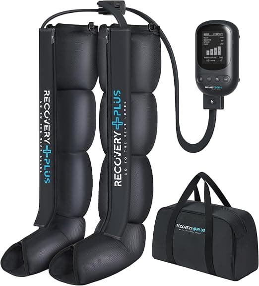 RECOVERY PLUS - Masajeador de piernas para presoterapia en casa. Máquina de presoterapia para casa. Masajeador piernas. Masajeador de pies. (TALLA M)