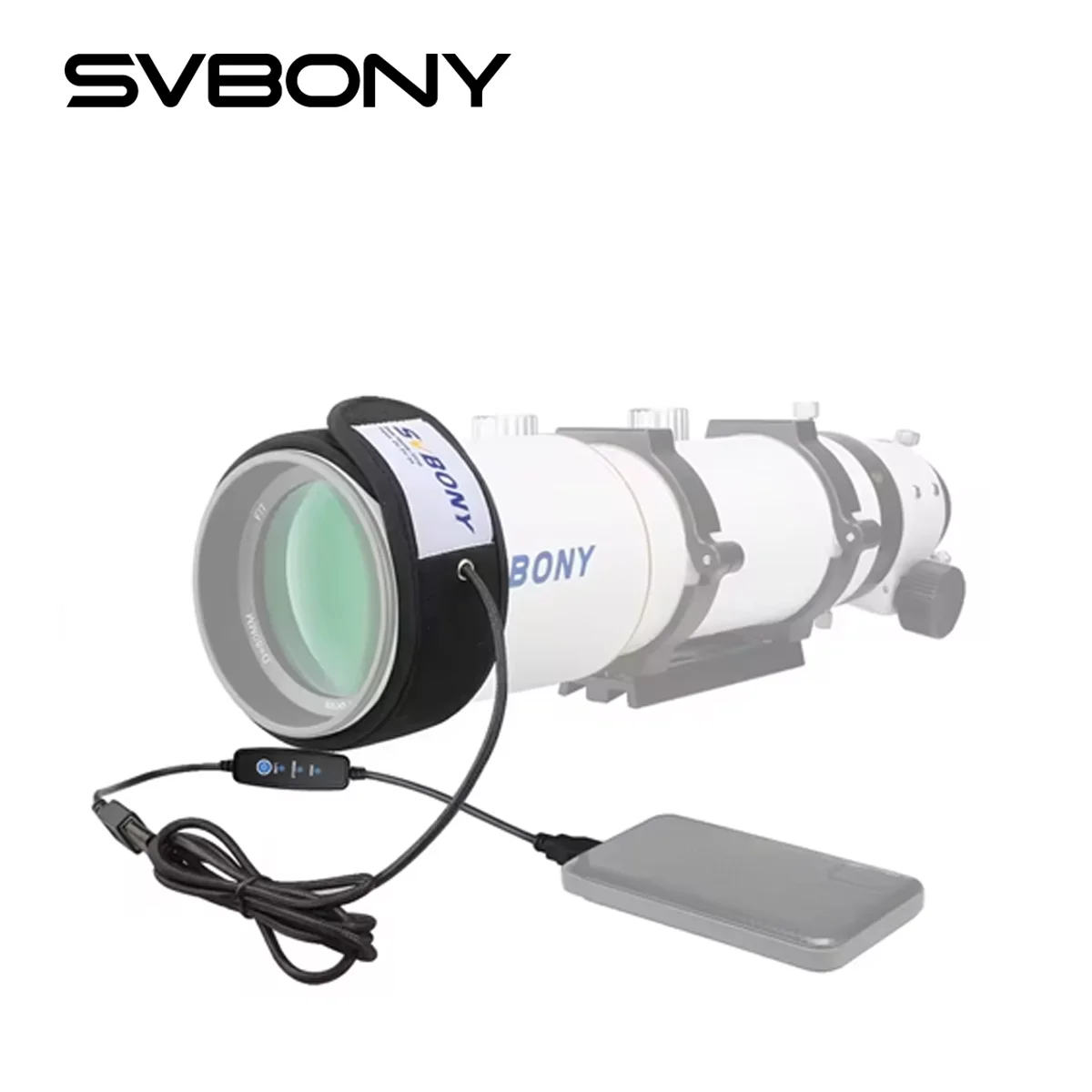 Svbony SV172 Tira calefactora de rocío de 240/320/400/430 mm, calentador de lentes para telescopio, cámara DSLR, lente exterior