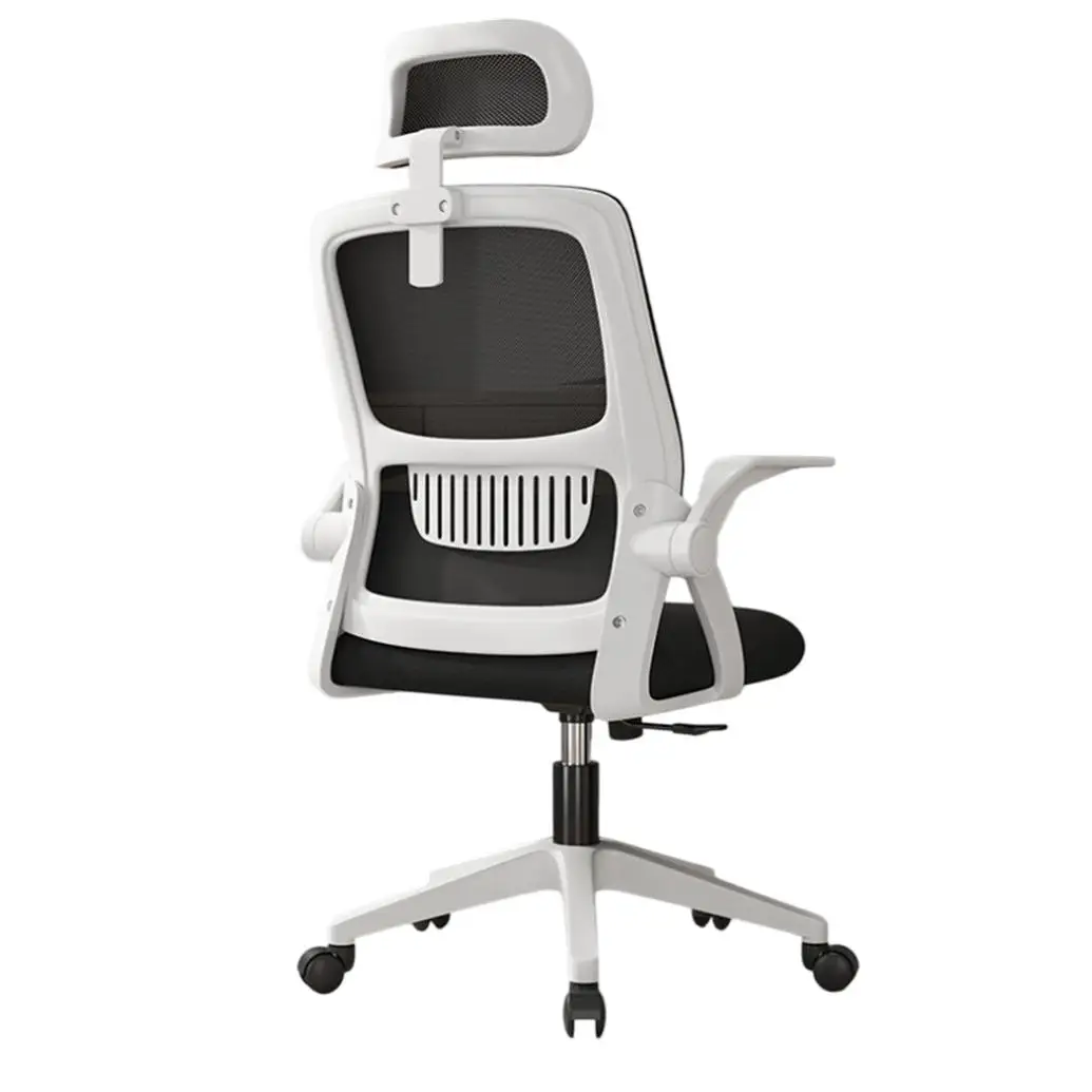 Silla de Oficina con Soporte Lumbar Giratoria Escritorio Sillon Ruedas Despacho casa salon habitacion ergonómica Gaming, escritorio, silla nordico tulipu NEGRO GRIS