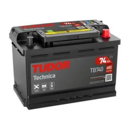 Tudor TB740 bateria de coche 12V 74Ah 680A, Gama Technica.