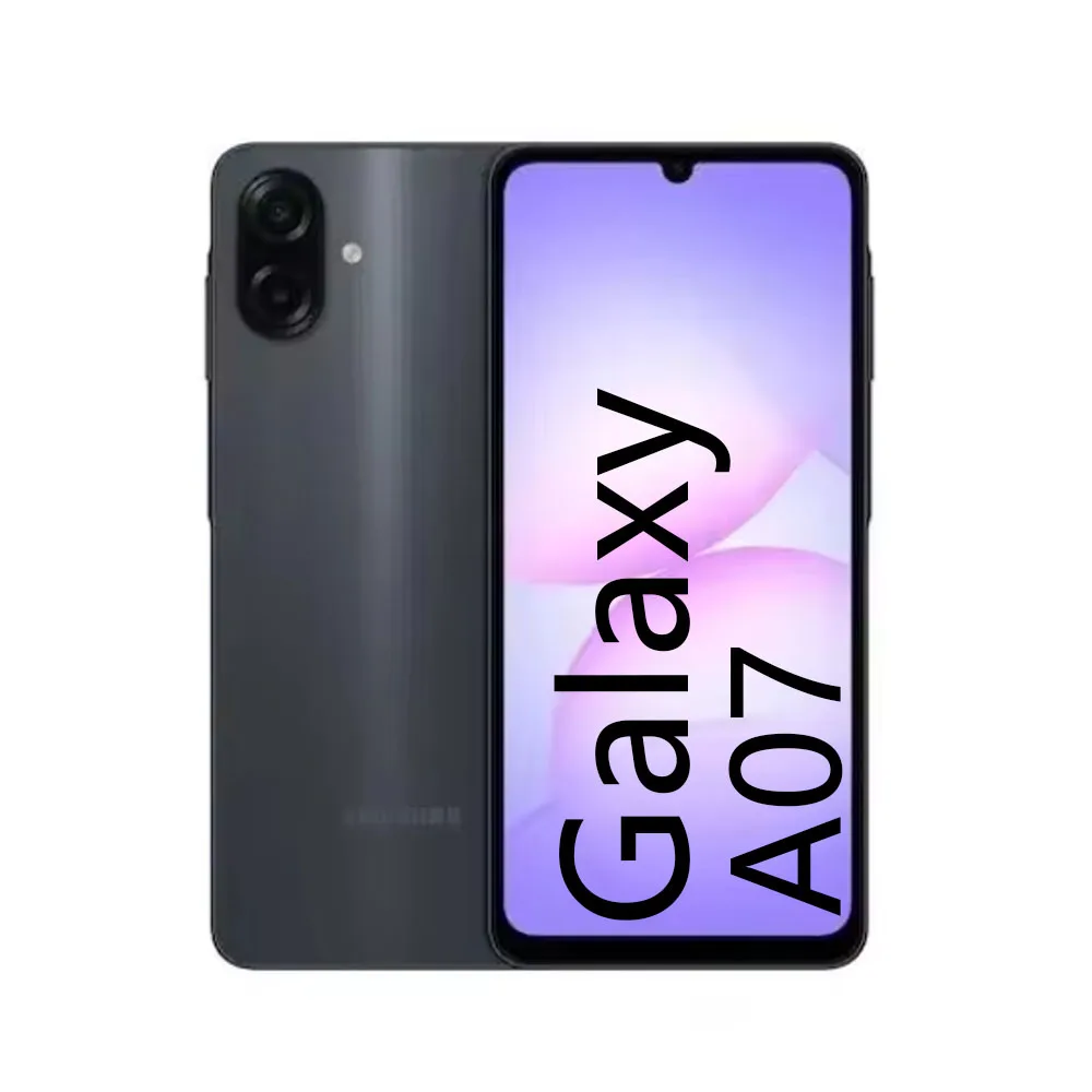 Samsung Galaxy A07 4G Smartphone, pantalla de 6.7 pulgadas, 90Hz, MediaTek Helio G99, cámara dual es de 50MP, Batería 5000mAh No Charger