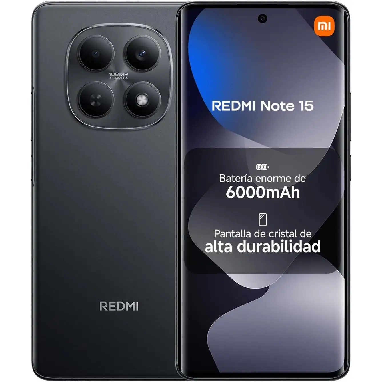 Móvil Xiaomi Redmi Note 15 4G Libre 6GB+128GB/8GB+256GB Pantalla AMOLED de 6.77" MediaTek Helio G100-Ultra Cámara 108 MP, Batería 6000 mAh, NFC