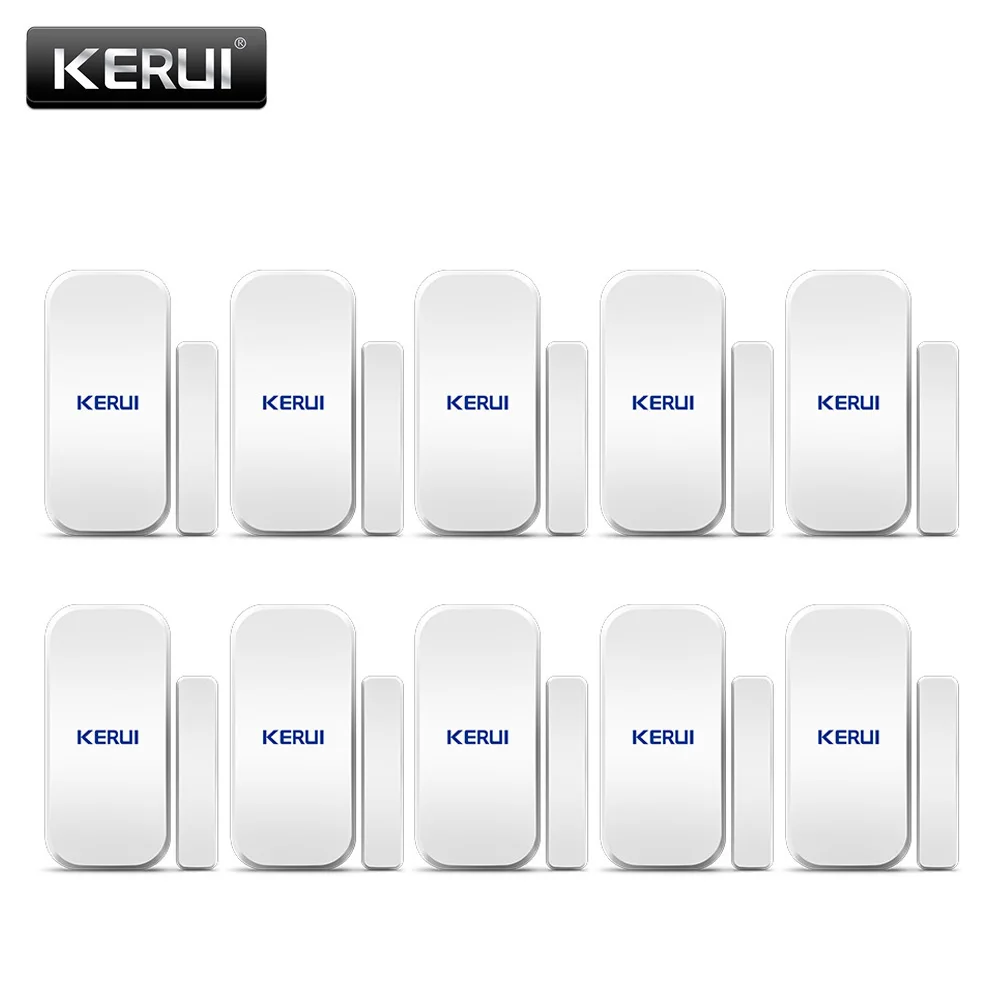 KERUI-Sensor magnético D025 para puerta y ventana, Detector inalámbrico de 433MHz para sistema de alarma de seguridad para el hogar G18 W18, antirrobo