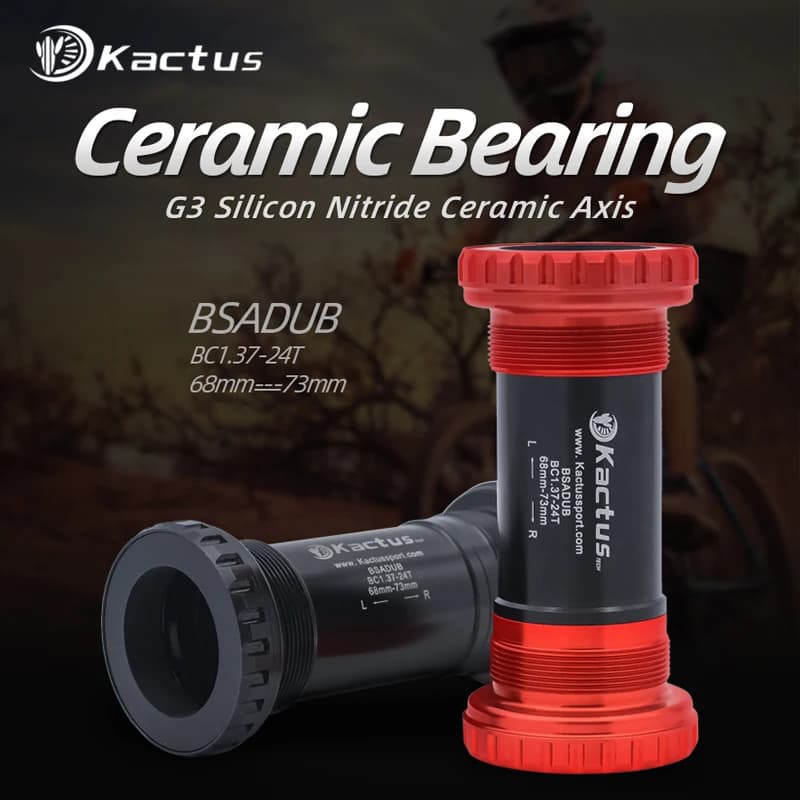 Rodamientos de Soporte BSA-DUB para Pedalier Cerámico, Compatibles con Bielas SRAM DUB, Repuestos para Bicicleta, Carcasa Ligera, Ancho 68-73mm