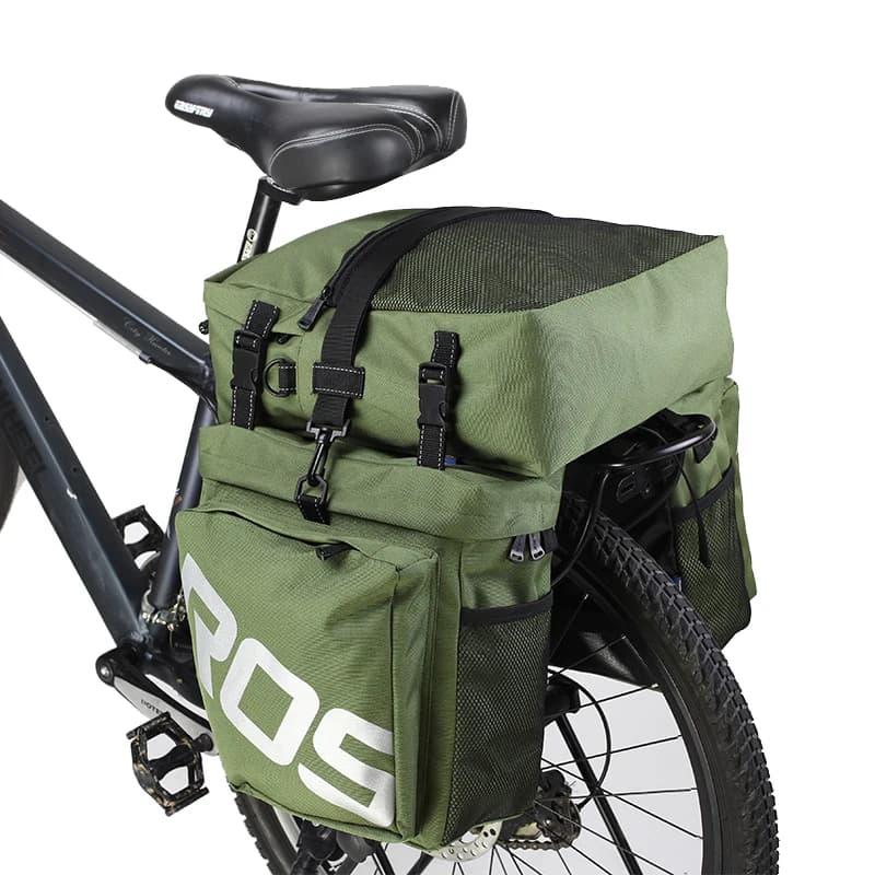 Bolsa 3 en 1 para maletero de bicicleta de carretera, portaequipajes para asiento trasero de doble cara, 14892, 14892SA