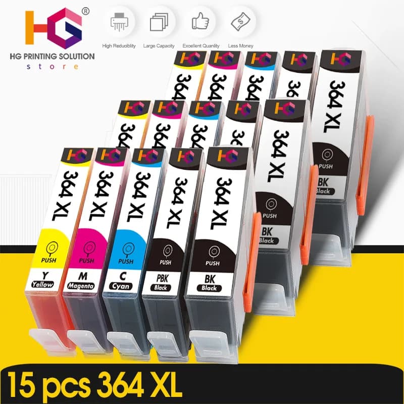Cartuchos de tinta para impresora HP 364 XL 364xl Deskjet 3522 3070a 3520 Photosmart 5522 7510 5520 5510 5520 6510 6520 7510 7520