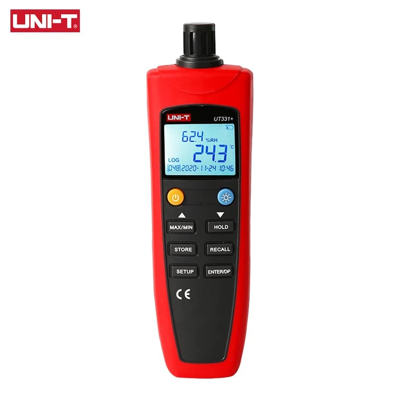 UNI-T UT331 + UT332 + termómetro Digital higrómetro temperatura humedad instrumentos de medición para alimentos de alta precisión