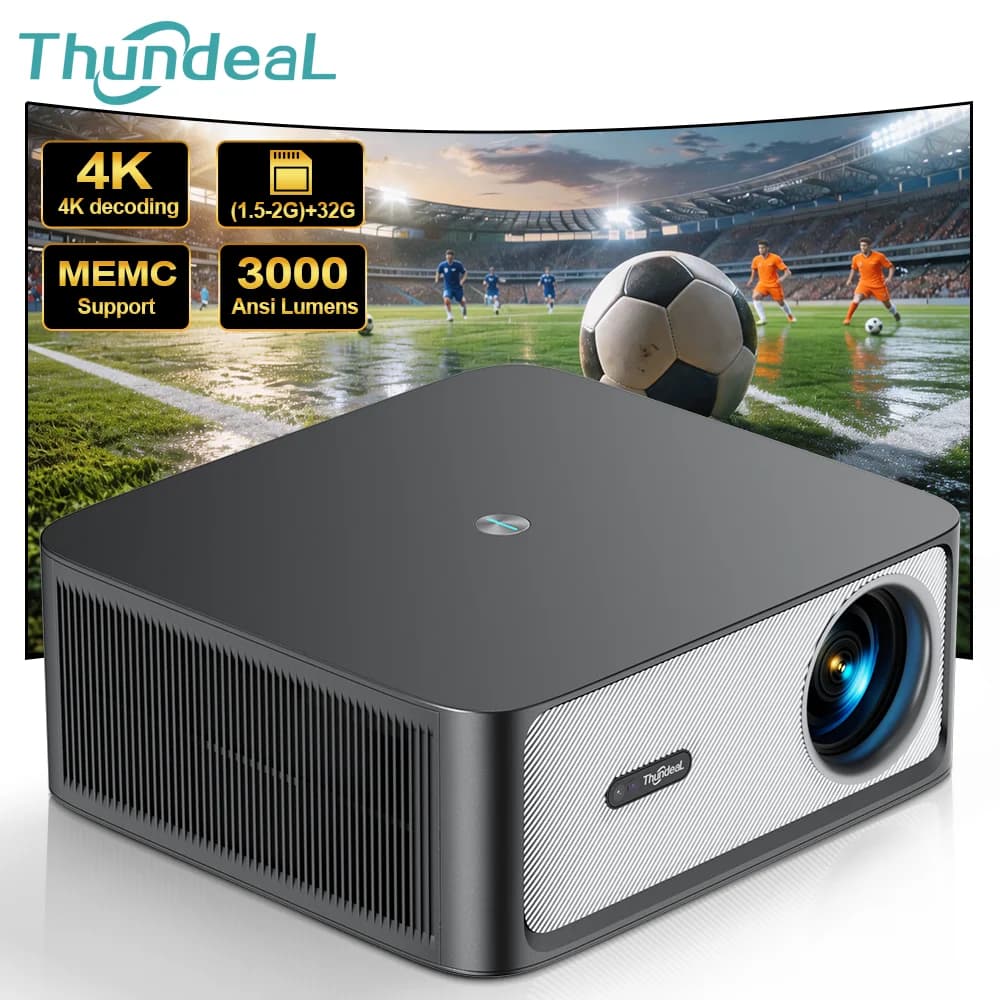 ThundeaL 3000Ansi 4K Full HD proyector TD98Pro 2G 32G cine en casa WiFi Android portátil Samrt TV cine TD98 Pro proyector de haz