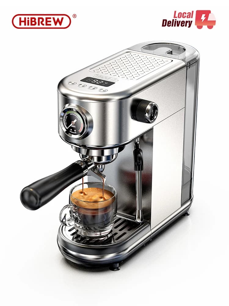HiBREW-cafetera Espresso semiautomática de 20bar, temperatura ajustable, cafetera superfina fría/caliente, capuchino H10B
