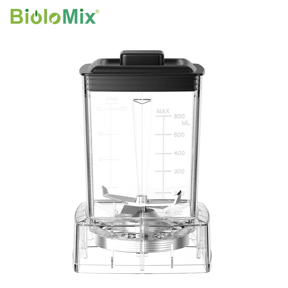Recipiente para Moler Granos Secos de 20 Onzas/600 ml, Jarra con Cuchillas para Moler Secos Integradas