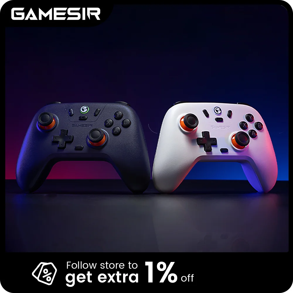 Control de Juego Inalámbrico GameSir Nova Lite para Switch, Android, iOS, PC y Juegos de Steam con Joystick de Efecto Hall