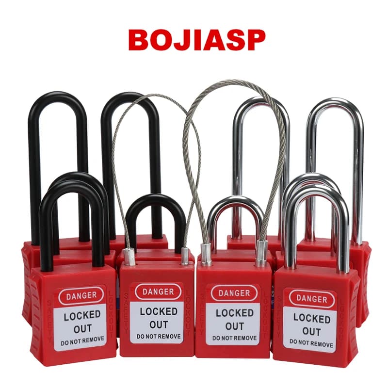 Todo tipo de candado de seguridad industrial, cuerpo de cerradura ABS de plástico de ingeniería LOTO