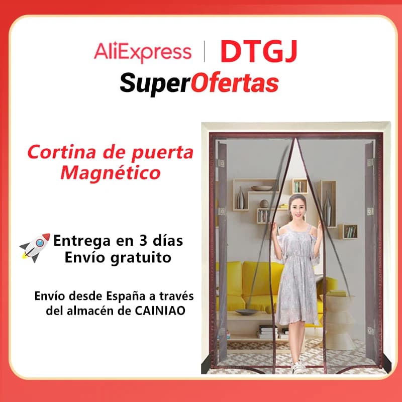 DTGJ Cortina de pantalla magnética de la puerta tamaño personalizado , Mosquitero de puerta tamaño personalizado del mosquito de mosquito catenario de cierre automático sala de estar cocina fácil de instalar