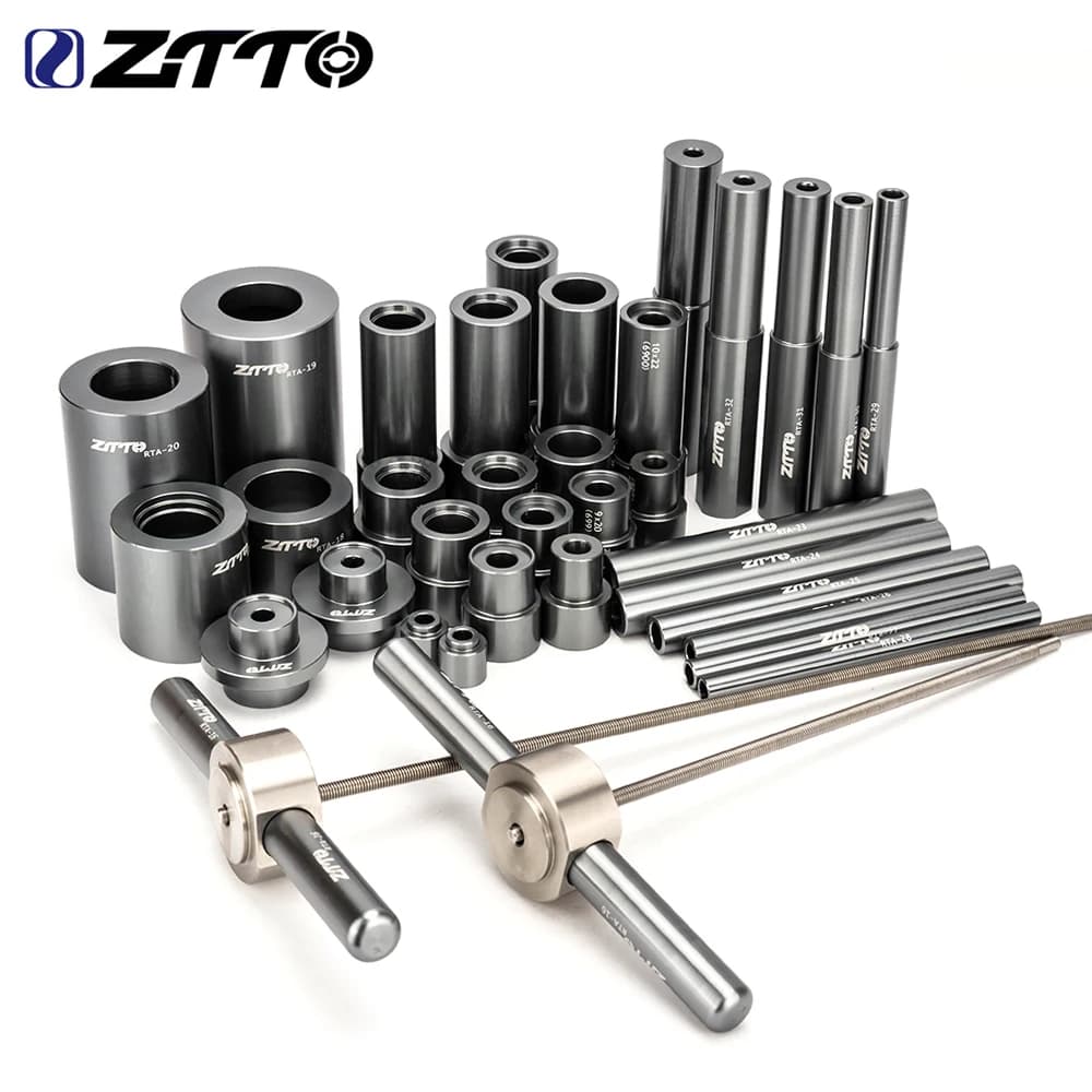 ZTTO-Juego de herramientas de extracción de instalación de eje de buje de bicicleta, herramienta de reparación de herramientas de extracción de prensa de rodamiento maestro BB