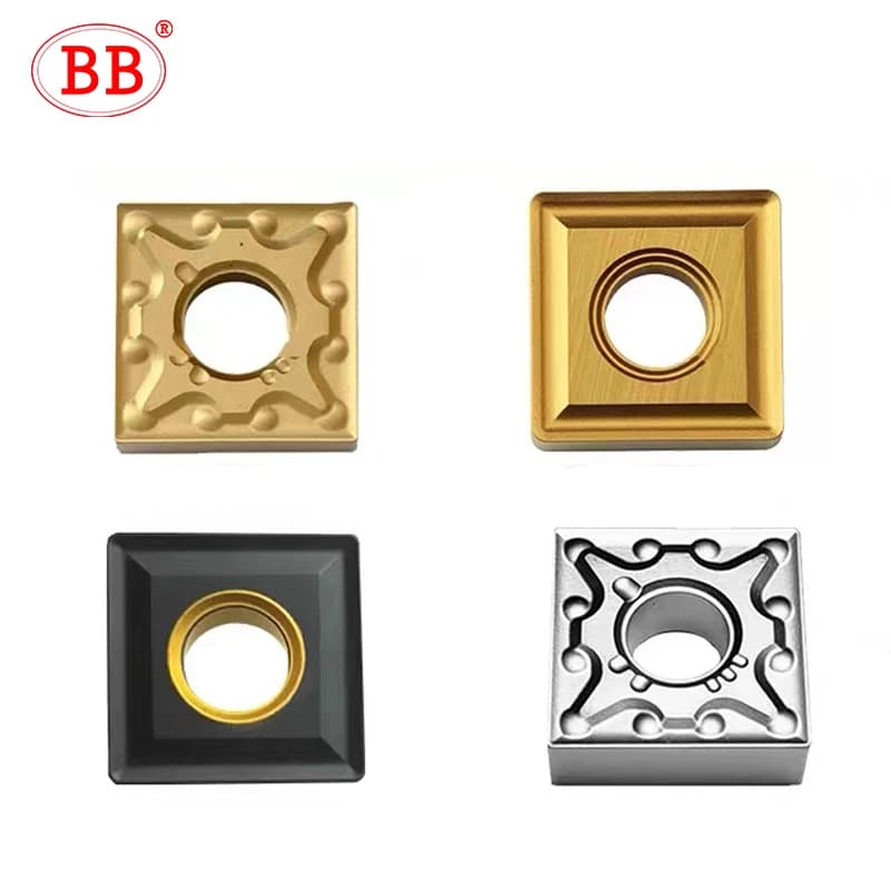 Inserto de Torneado BB SNMG SNMG1204, Herramienta de Torno CNC de Carburo, Corte Negativo MS TM MA 04 08, para Aluminio y Acero Inoxidable