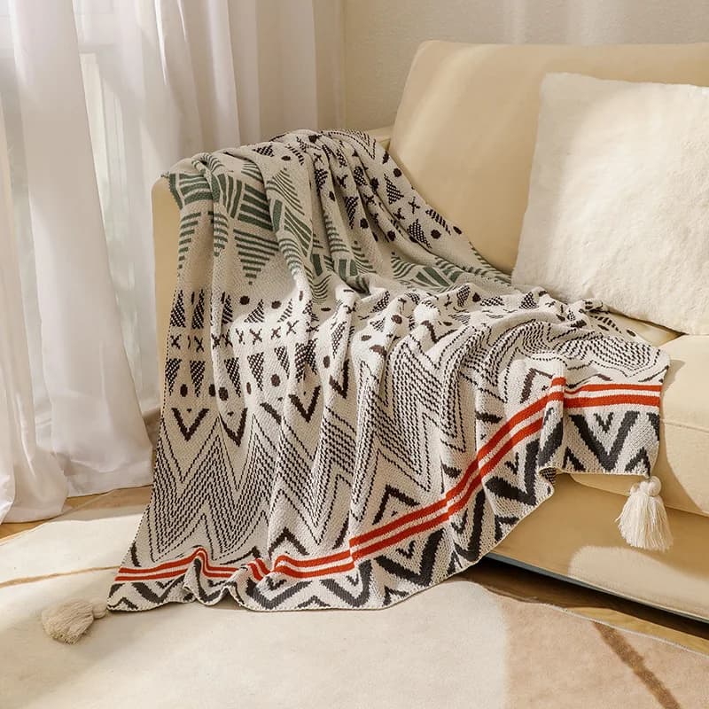 Manta de punto Bohemia para el sol, sala de estar cobertor de aire acondicionado para, sofá, colcha decorativa de invierno, Textile City Navajo
