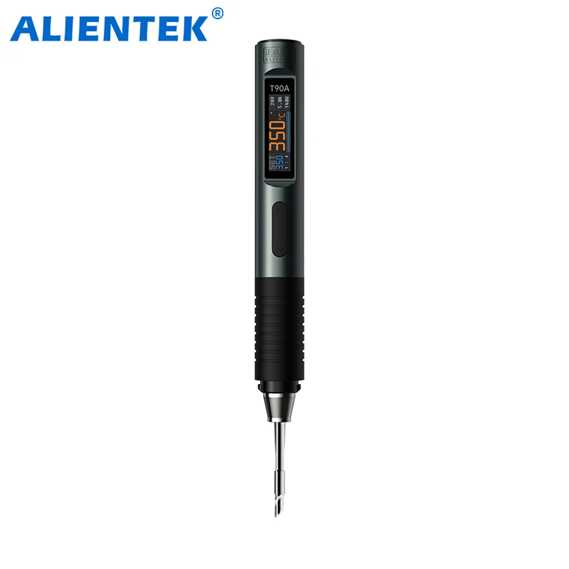 ALIENTEK T90 Soldador Inteligente PD 3.1140W Pantalla Digital Portátil 80-450 ℃ Kit de herramientas de reparación de soldador de precisión PCB