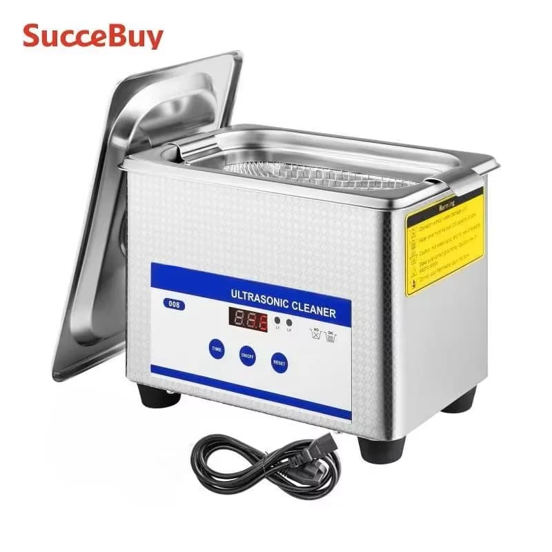 SucceBuy-limpiador ultrasónico portátil, lavadora de limpieza de 800ml, Mini lavavajillas de 35W, baño por ultrasonido, electrodoméstico sónico