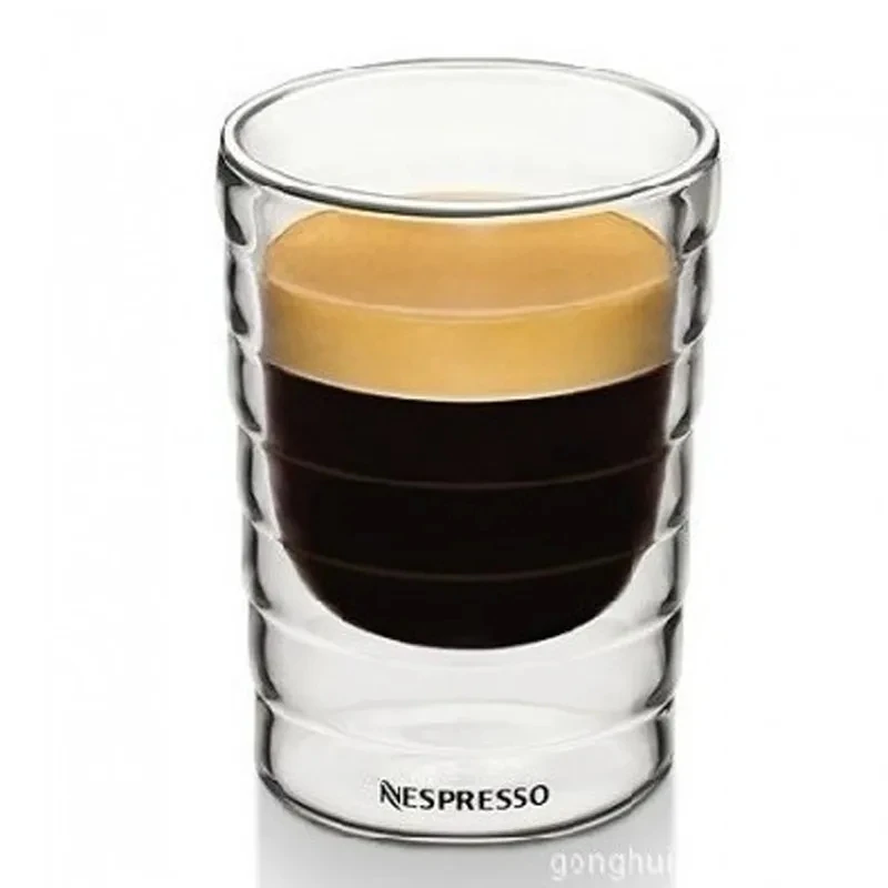 Taza de cristal de doble pared hecha a mano, tazas de café Nespresso y tazas, taza de leche, Tequila, cerveza, vino, cóctel, regalo para amigos