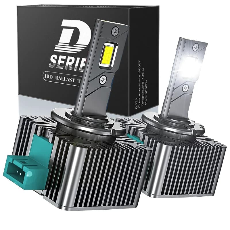 Serie D D1S D3S bombillas LED para faros de coche D2R D2S D4R D4S D5S D8S luces Turbo 6000K 70W Kit de conversión HID Plug & Play de lámpara automática
