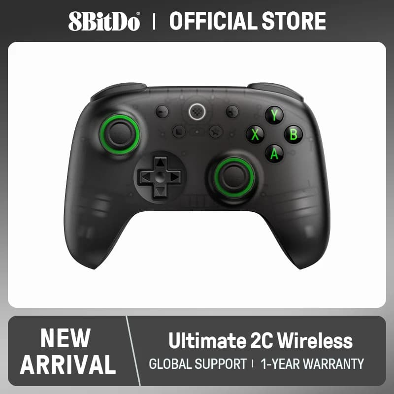 8BitDo - Controlador de Juegos Inalámbrico Ultimate 2C para PC, Windows 10, 11, Steam Deck, Raspberry Pi, Android