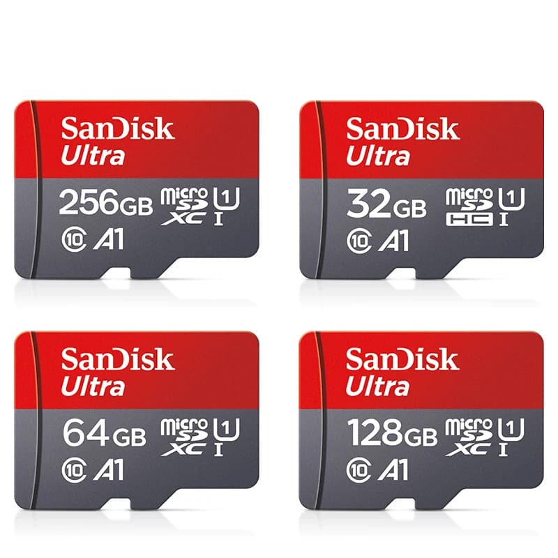 Sandisk-tarjeta de memoria micro sd Clase 10 para teléfono móvil, dispositivo de almacenamiento flash de 256GB, 128GB, 64GB, 32GB, Clase 10, para Smartphone y PC
