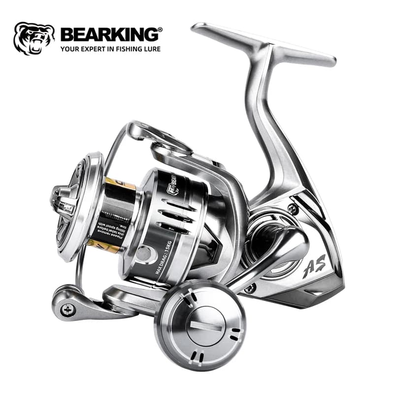 BEARKING marca nueva llegada carrete de pesca de agua salada Spinning 1000-6000 9 + 1BB 5,2: 1 arrastre máximo 10-20 KG carretes a prueba de agua