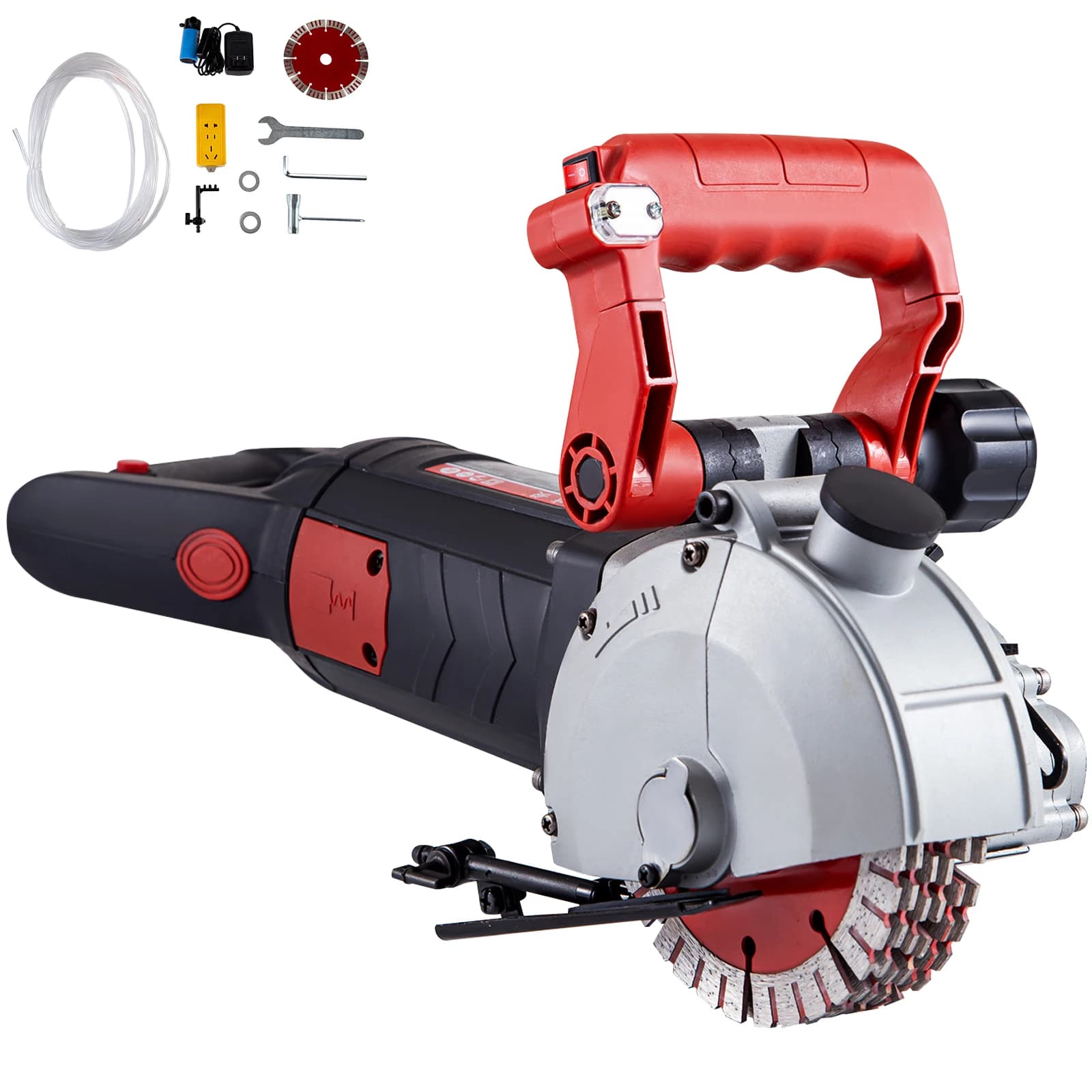 SucceBuy-cortador de pared Max 4800W, cortador de hormigón, máquina ranuradora de ranura láser eléctrica, herramienta de corte de sierra Circular de 125mm